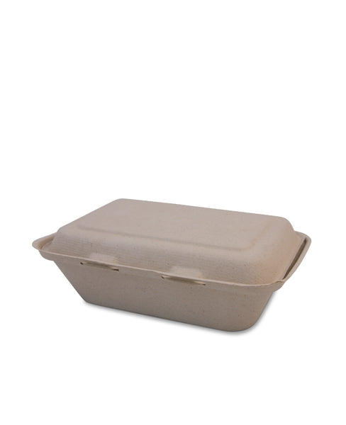 600ml Sugarcane Clamshell - Nature Pac