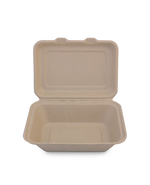 600ml Sugarcane Clamshell - Nature Pac