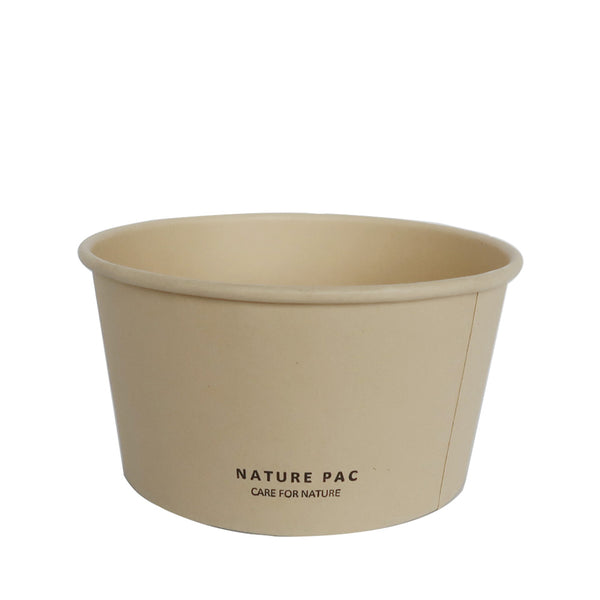 26oz (780ml) Paper Bowl - Black, Olive, Kraft - Nature Pac