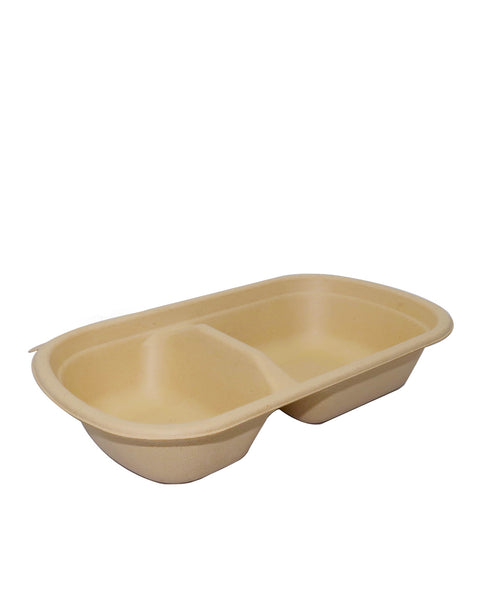 750ml 2 Comp Sugarcane Container - Nature Pac