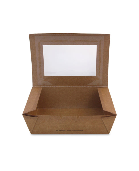 Medium PLA Window Lunch Box A - Nature Pac