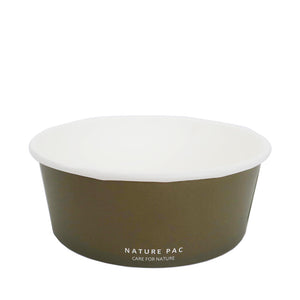 32oz (1000ml) Paper Bowl - Black, Olive, Kraft - Nature Pac