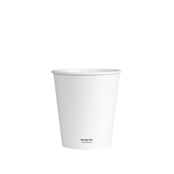 8ozB PLA Cups (90mm) - White - Nature Pac