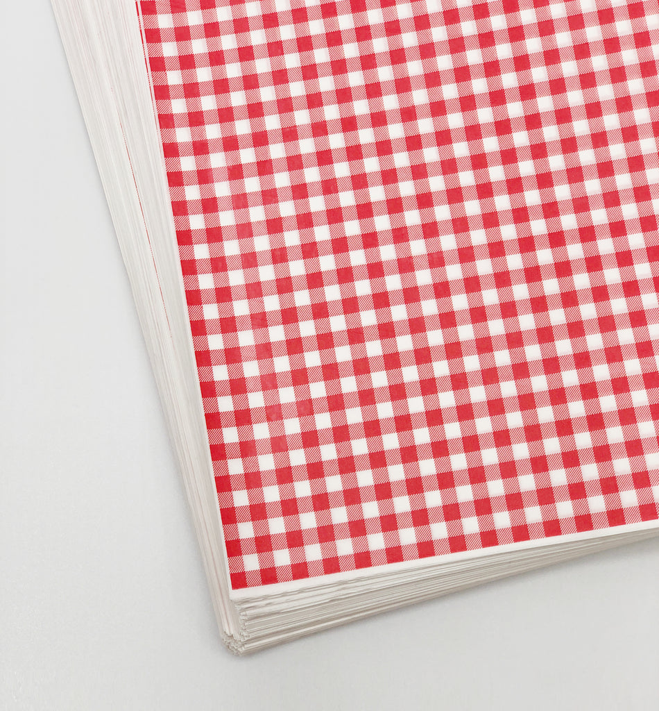 Grease Proof Paper - Red Checkered – Nature Pac